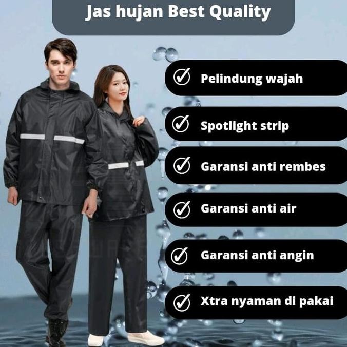 ORI - JAS HUJAN PREMIUM ANTI REMBES ANTI ANGIN WATERPROOF BAHAN TEBAL
