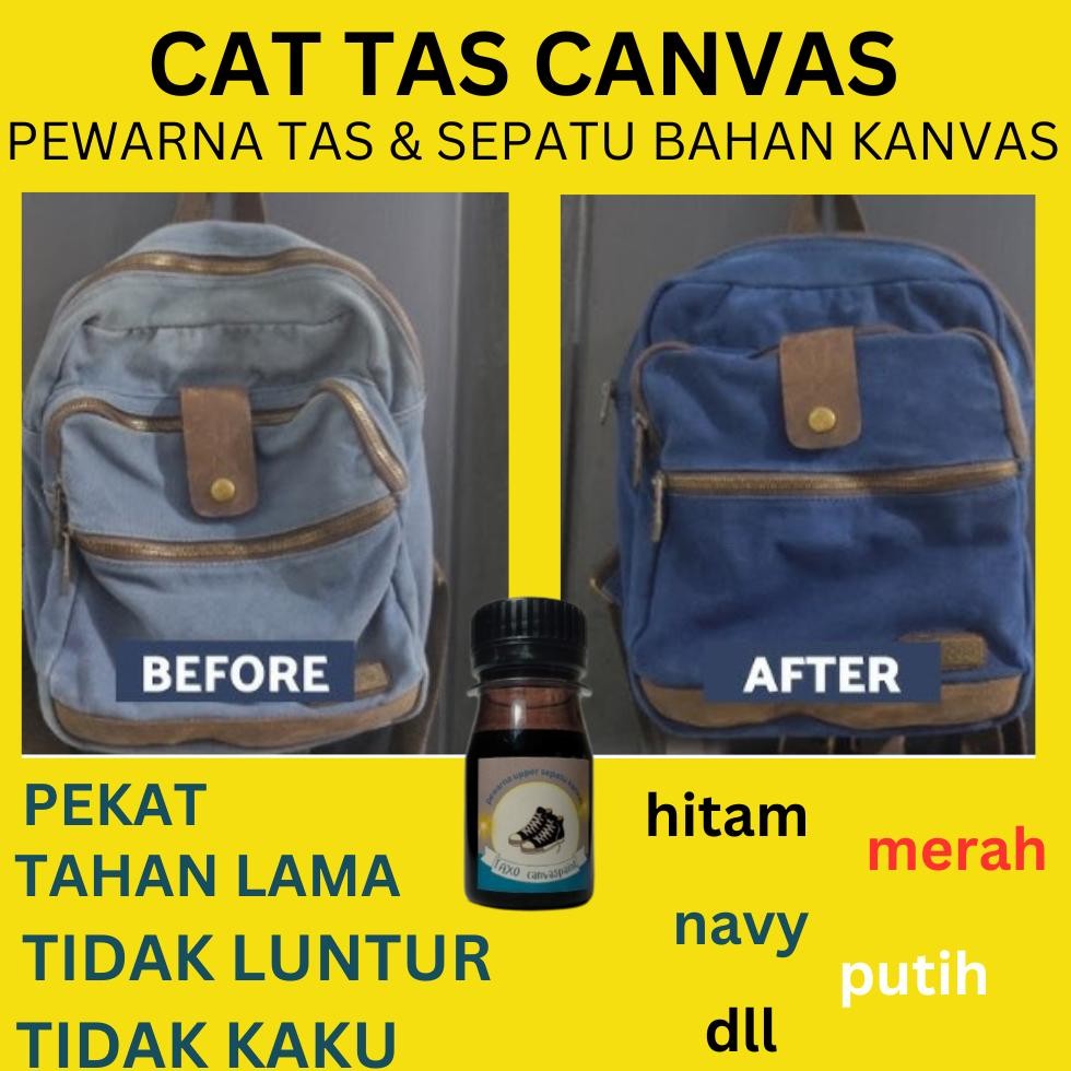 Cat Recolour Tas Sepatu Canvas Permanen Pewarna Repaint Sepatu Tas Topi Bahan Canvas Kanvas Denim Hi