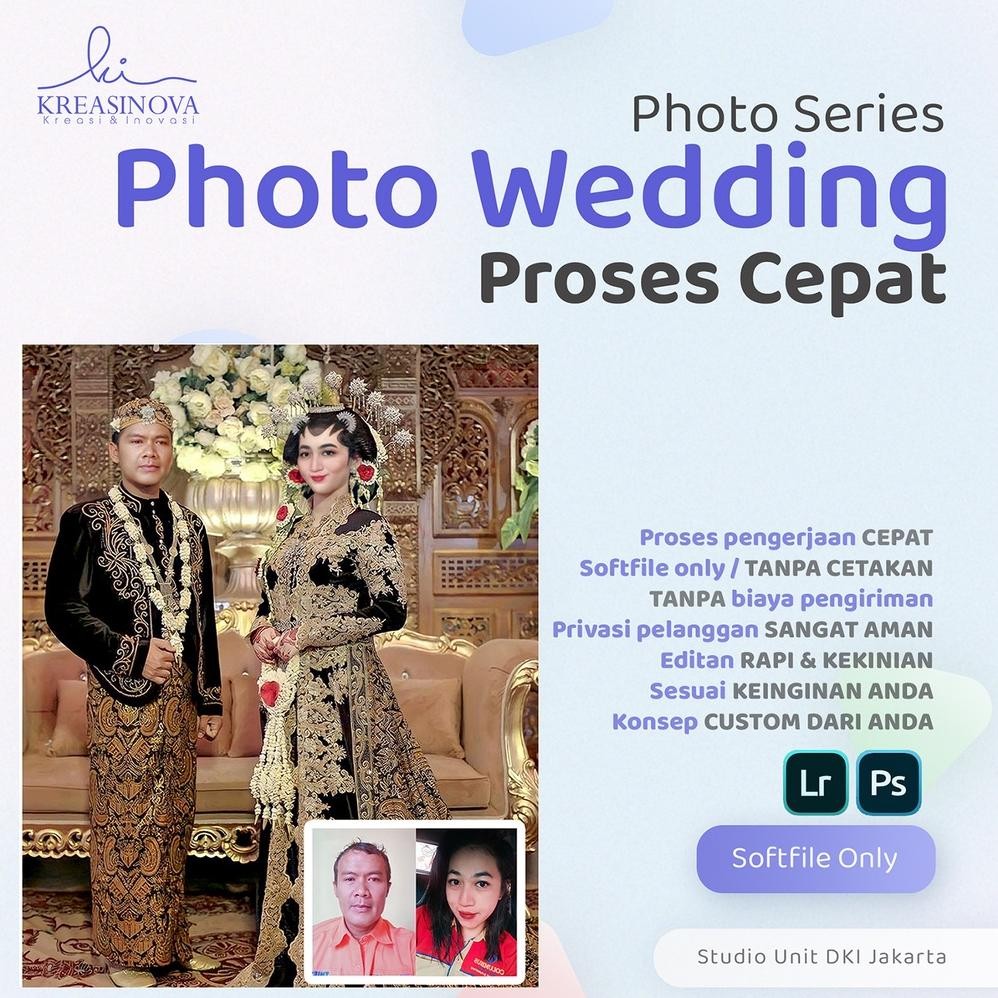 Jasa edit foto pengantin - edit wajah aSt