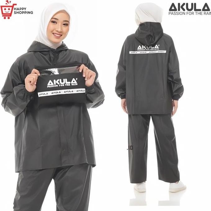 ORI - JAS HUJAN AKULA ORIGINAL WATERPROOF BERKUALITAS