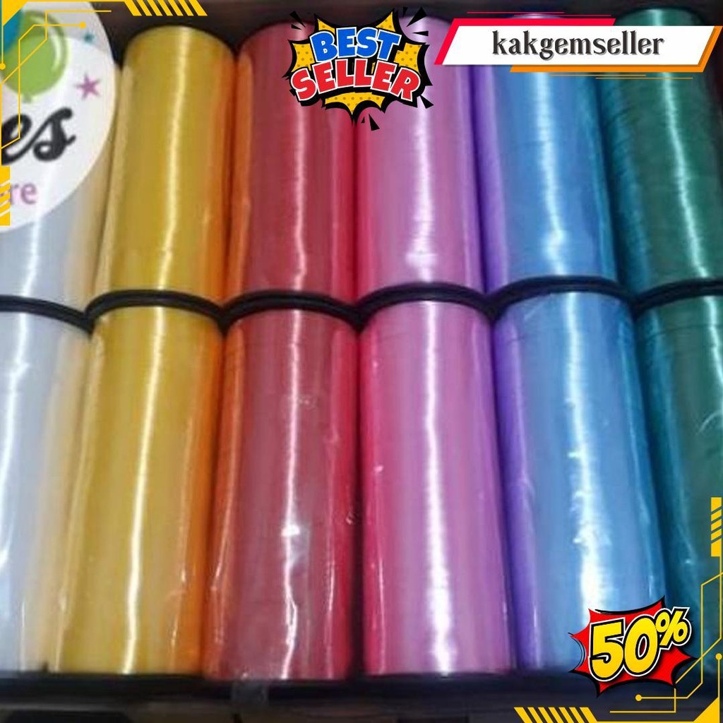 

Pita Balon Tersedia Banyak Warna 100M Gratis Ongkir