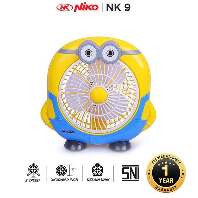 NEW Kipas Angin Meja NIKO 9 Inch - Kuning