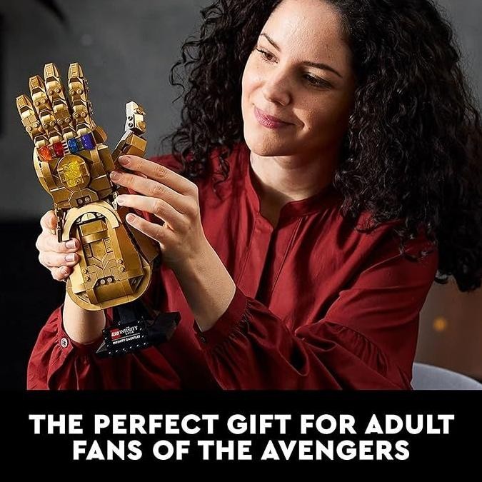 Good Deal Lego Marvel Infinity Gauntlet Set 76191 Collectible Thanos Glove With Infinity Stones, Bui