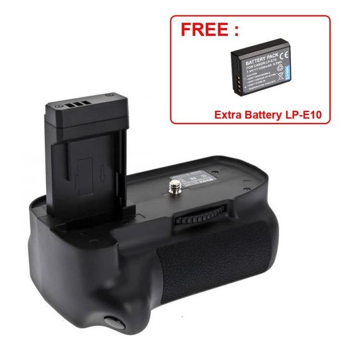 TERBARU - MCP Battery Grip MK-1100D For Canon 1100D - 1200D - 1300D - BG-E3N