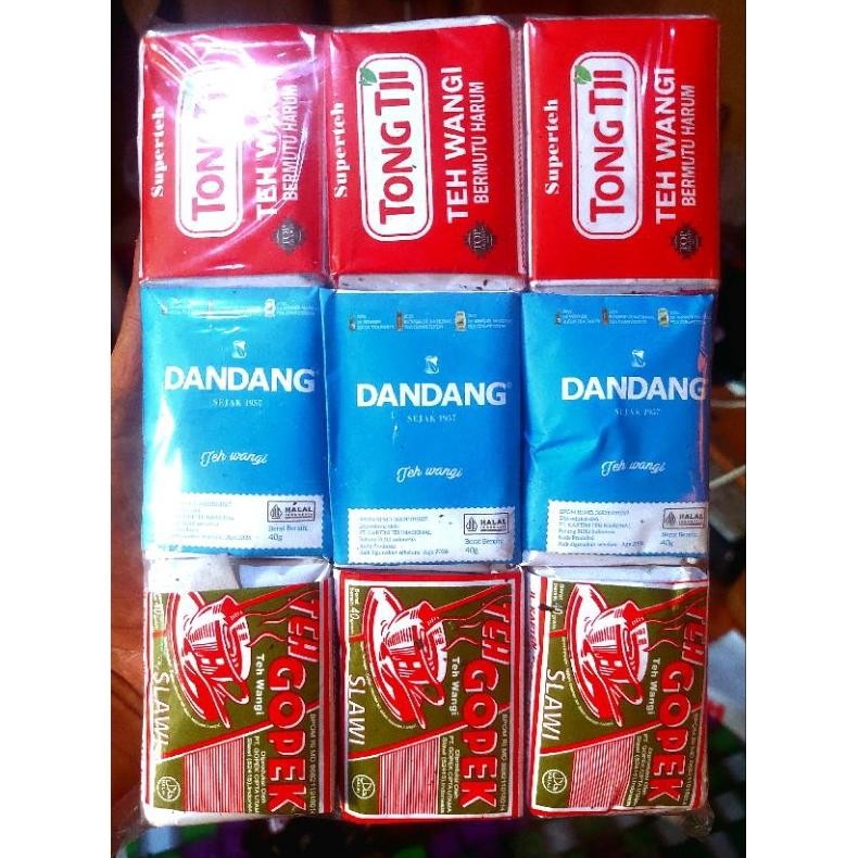 

Racikan Teh ( Gopek 3Pcs / Dndg Biru 3Pcs / Tong Tji Super 3Pcs ) aSt
