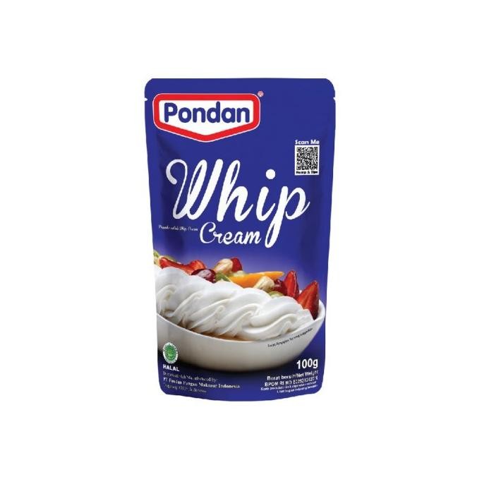 

Pondan Whip Cream Pouch 100gr / Bubuk Instan Krim Kue Whipping aSt