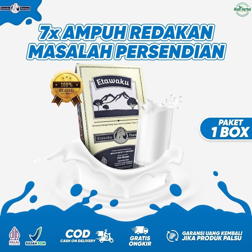 

Etawaku Platinum Susu Bubuk Kambing Etawa Atasi Permasalahan Sesak Nafas Original Asli 1 Box aSt