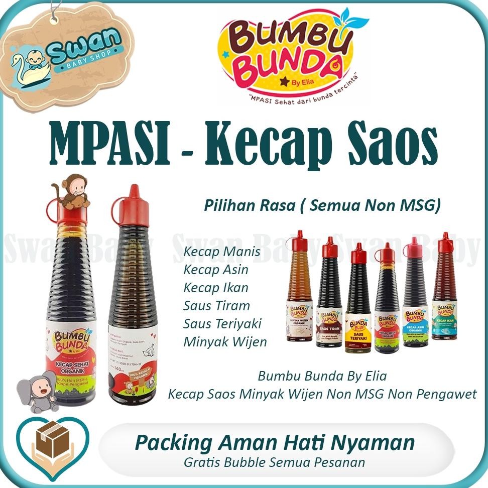 

Bumbu Bunda By Elia Kecap Saos Minyak Wijen Non MSG Non Pengawet aSt
