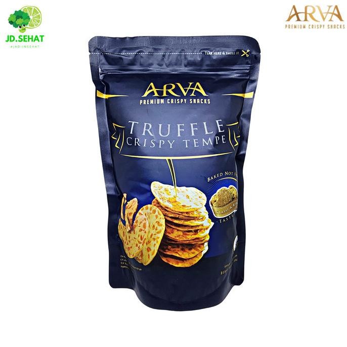

Keripik Tempe Premium ARVA Truffle Non GMO no MSG Baked Istimewa aSt