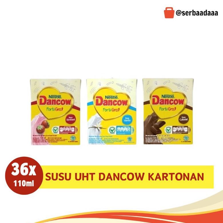 

Dancow Fortigro Uht 110 ml Rasa Cokelat | Vanilla | Strawberry | BISA MIX 1 Dus Isi 36pcs | Dancow UHT aSt