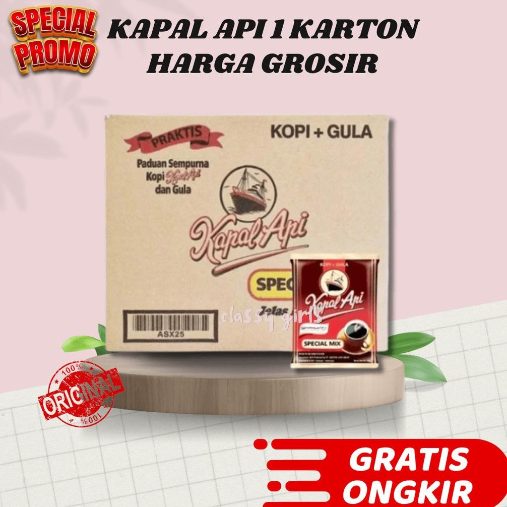 

KOPI KAPAL API SPECIAL MIX 12 RENCENG X 10 SACHET KARTONAN aSt
