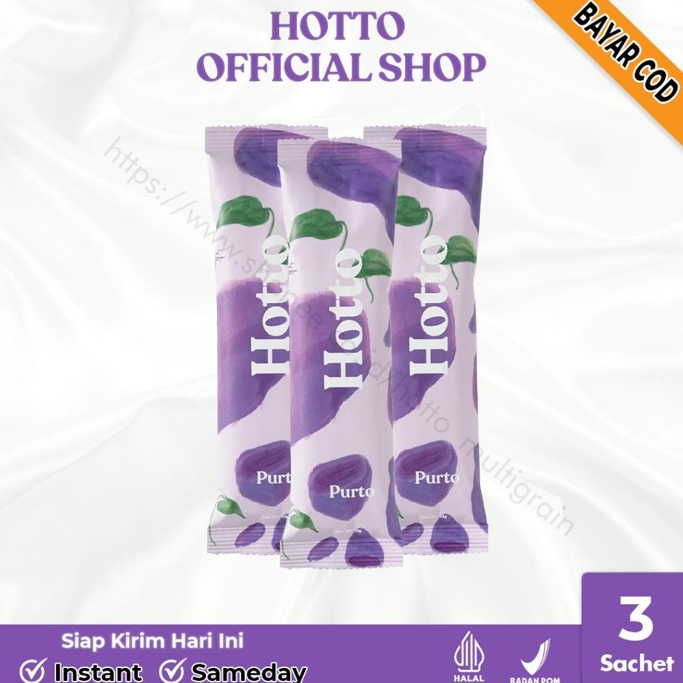

Hotto Purto 1 Pouch 16 Sachet BPOM Halal Multigrain Hoto Halal BPOM OttO aSt
