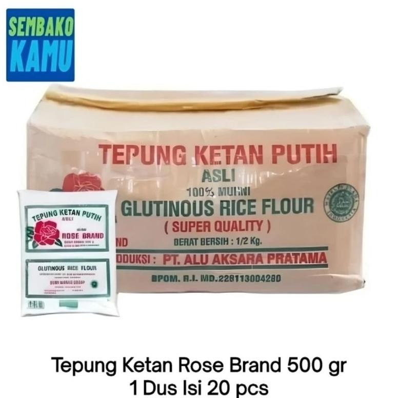 

Tepung Ketan Rose Brand 500 gr - 1 Dus Isi 20 pcs aSt