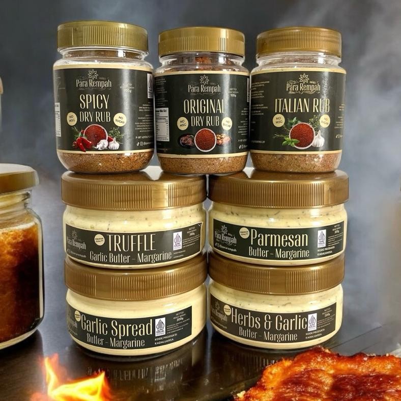 

Paket Bumbu STEAK : Dry Rub + Butter Margarine Para Rempah / Bumbu Dapur Kualitas Premium Quality Sehat Pararempah aSt