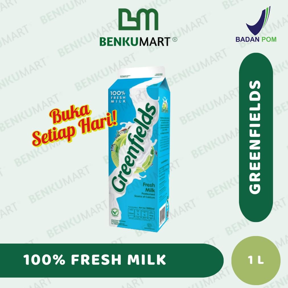 

Susu Segar Greenfields 1L Halal Tanpa UHT aSt