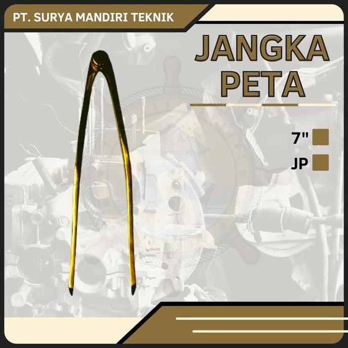 

NEW JANGKA PETA LAUT 7" KUNINGAN