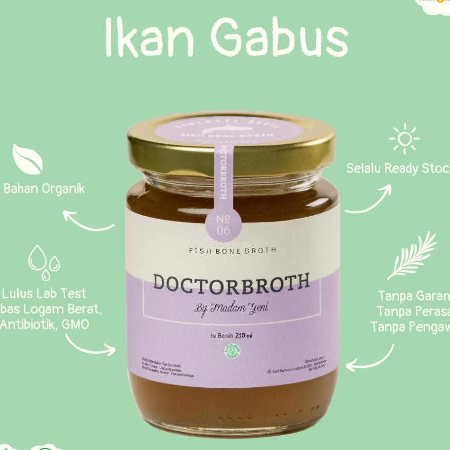 

Kaldu Tulang Doctor Broth Fish Bone Broth Kaldu Ikan Gabus Kaldu Ikan Salmon
