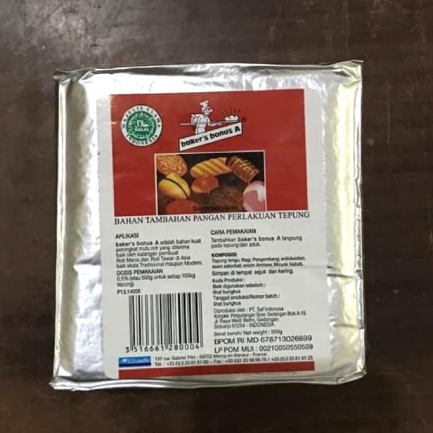 

Pelembut Roti - Bread Improver Baker Bonus 500gr aSt