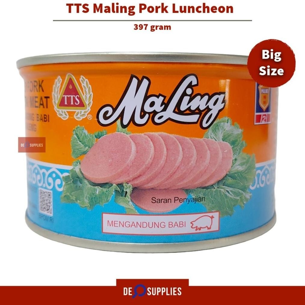 

Maling Ham Babi TTS 397gr - Pork Luncheon Meat Daging Babi Kaleng aSt