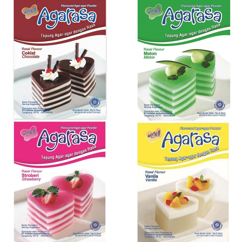 

Agarasa Box Nutrijell Coklat Melon Stroberi Vanila Agar aSt