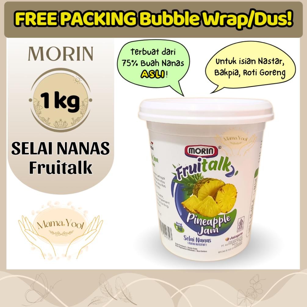 

Morin Selai Nanas Fruitalk 1 kg FREE PACKING / Pineapple Jam Filling Selai Isian Nastar aSt