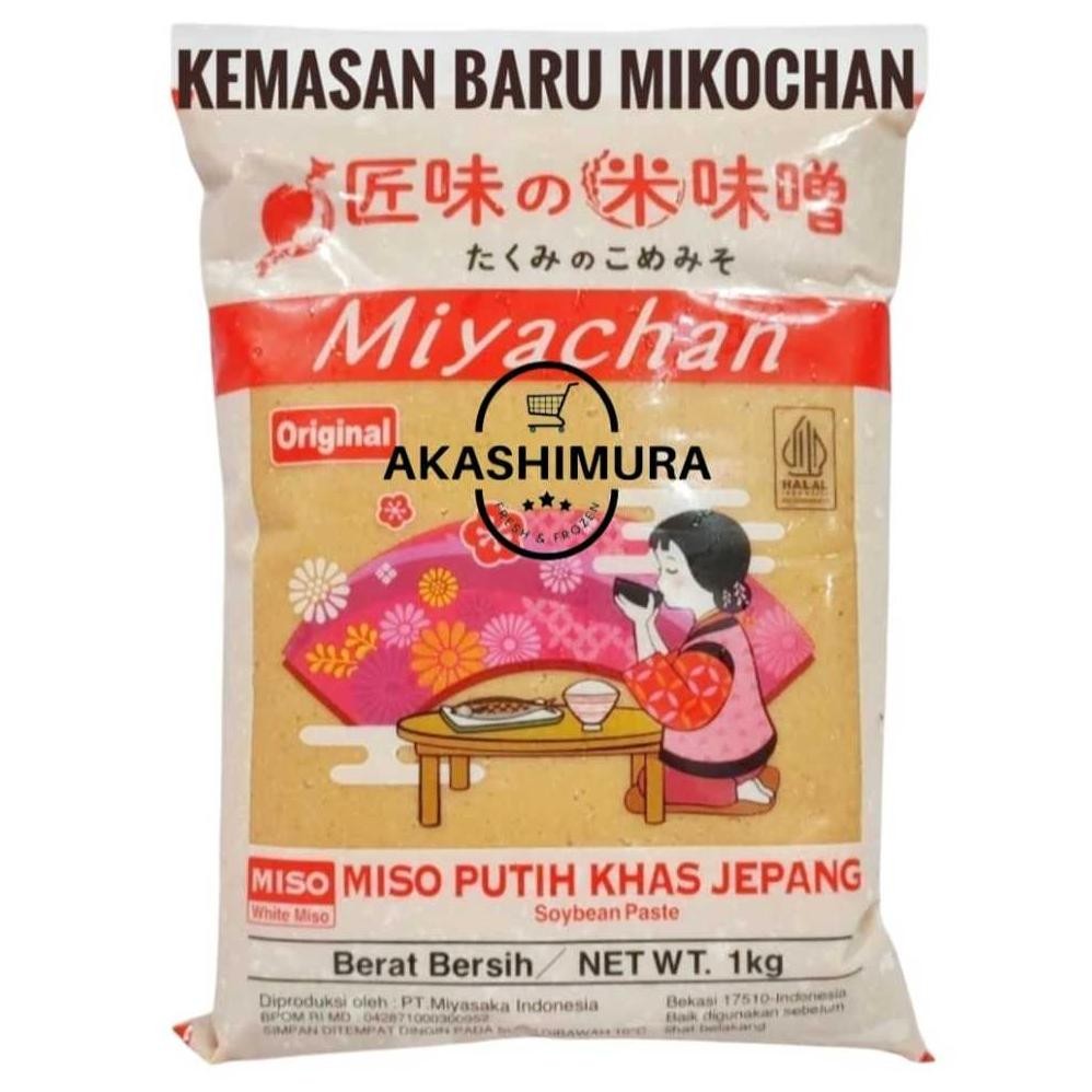 

Miyachan Miso Soup 1kg - Miso Paste Putih Tauco Mikochan aSt