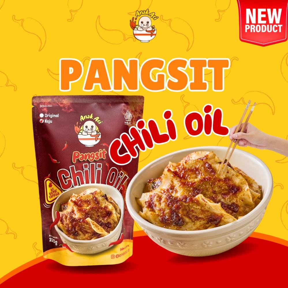 

Pangsit Chili Oil Anak Aci - Original & Keju, Fresh Made aSt
