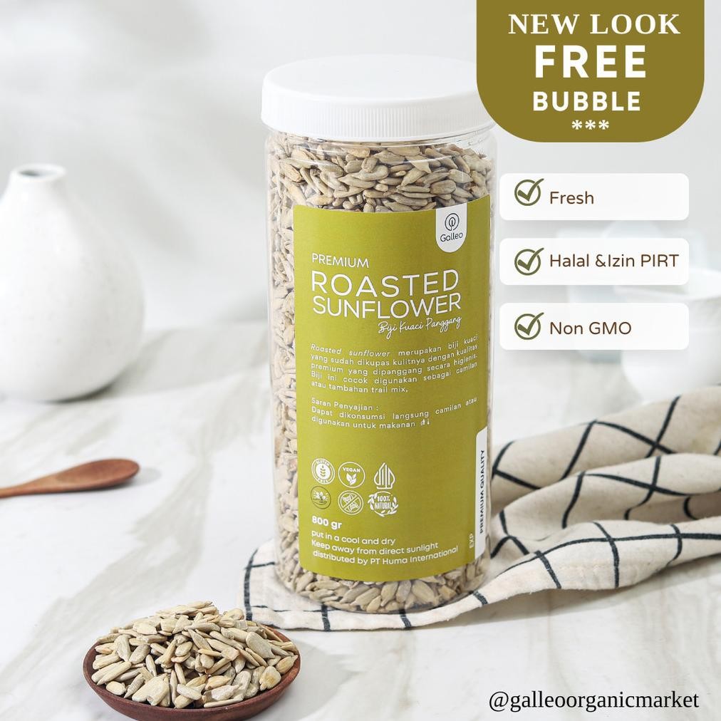 

Sunflower Roasted Biji Kuaci Panggang / Biji Matahari Panggang Galleo aSt