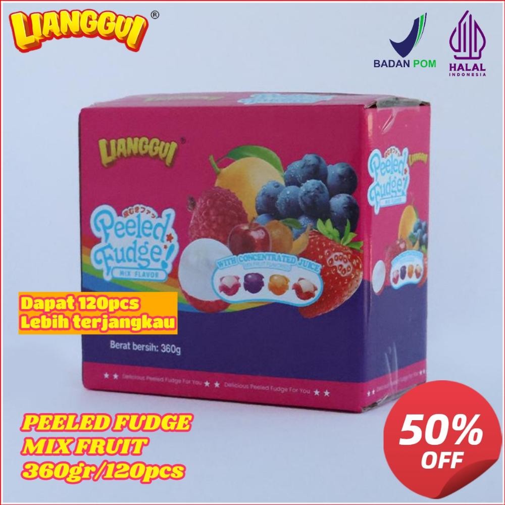 

[Pengiriman cepat] LIANGGUI HALAL PEELED FUDGE 360gr/ LIANG GUI PERMEN LUNAK ANEKA RASA BUAH/ JERUK/ STROBERI/MANGO/ MANGGA/ LIANGGUI Permen Buah | Snack Halal aSt