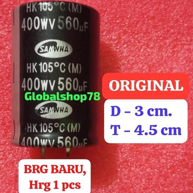 Elco 400Wv 560Uf 400V 560Uf 400 560 Samhwa Elko Eco Original Restock