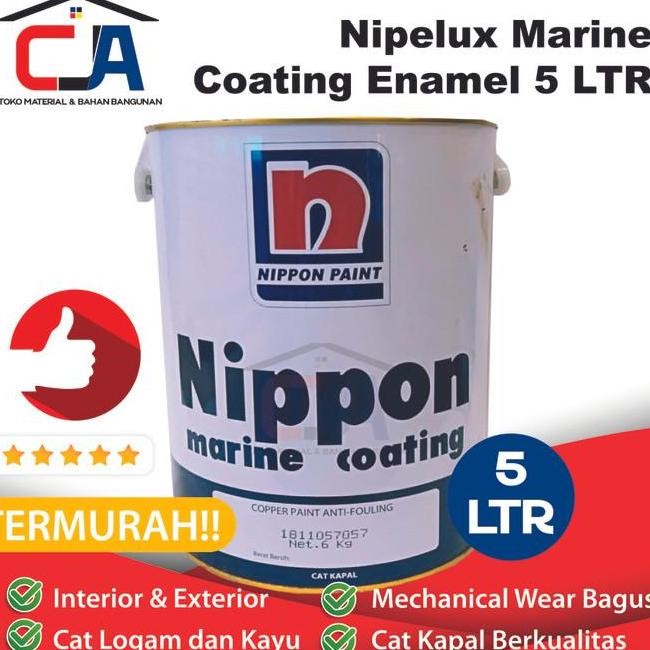 Cat Kapal Nippon Nippelux Enamel Marine Coating Top Coat 5 Liter
