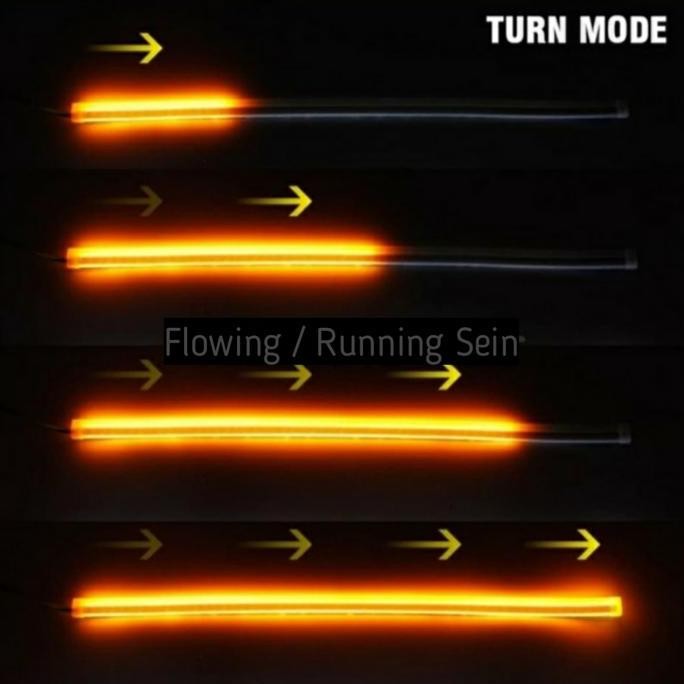 Grosir Lampu Alis Mobil Led Drl Toyota Yaris Bapao Sepasang Headlamp 12V 60Cm