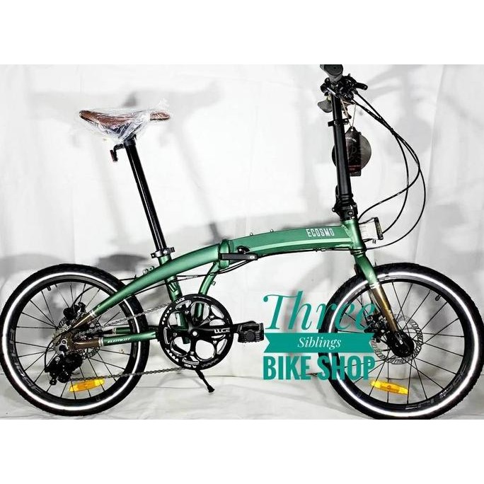 SEPEDA LIPAT ELEMENT ECOSMO FILOSOFI KOPI 10 GREEN, ALLOY, HYDRAULIC