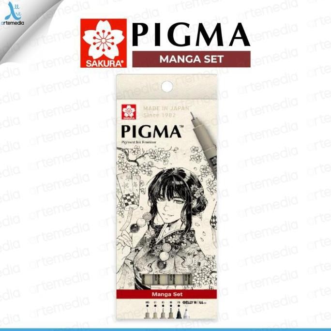 

TERMURAH - Drawing Pen Sakura Pigma Micron Manga Set A