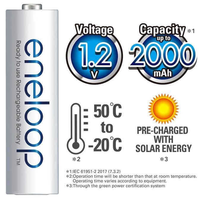 Panasonic Eneloop Baterai Rechargeable Aa | Aaa Battery Rechargeable