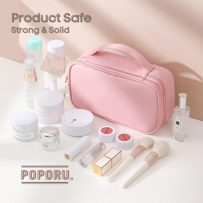 Grosir New! Poporu Kylie Make Up Bag - Cosmetics Pouch Organizer For Make Up - Tas Tempat Kosmetik -
