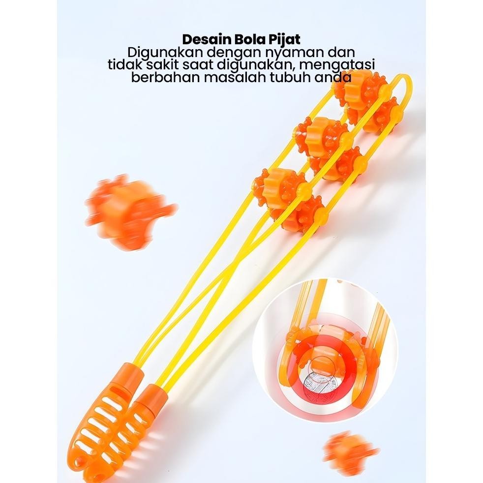 Alat Pijat Leher Punggung Terapi Badan Pijat Rol Pinggang Refleksi Nyeri Sendi Rasa Pegal Capek