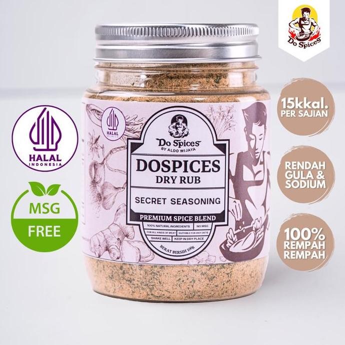 

DISKON! DOSPICES HEALTHY DRY RUB 100G - BUMBU MARINASI RENDAH KALORI, REMPAH NATURAL, RENDAH GULA DAN LEMAK