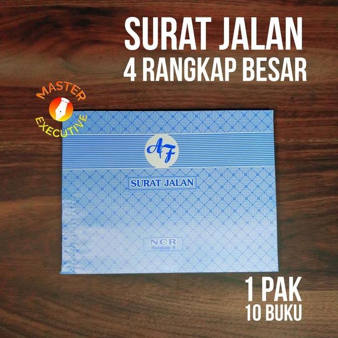 

DISKON! BUKU NOTA SURAT JALAN NCR 4 PLY B4 BESAR - 1 PACK 10 BUKU AF