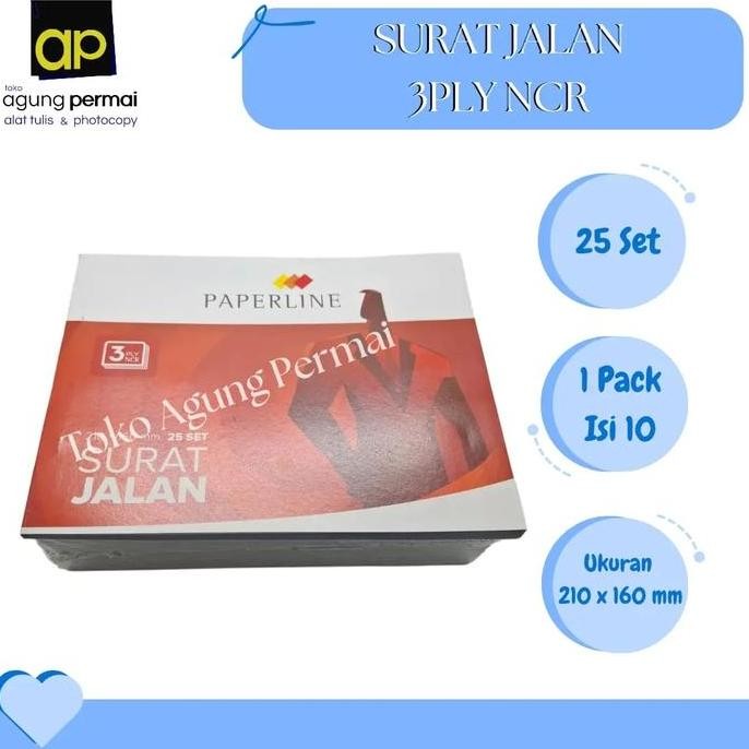 

DISKON! SURAT JALAN PAPERLINE 3 PLY NCR - 1 PACK BESAR