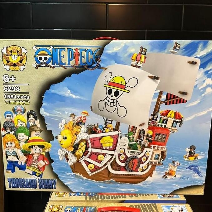 Brick nanoblock  kapal one piece SUNNY BESAR 1551+ pcs BRICKK JUMBO THOUSAND SUNNY GO SY6298