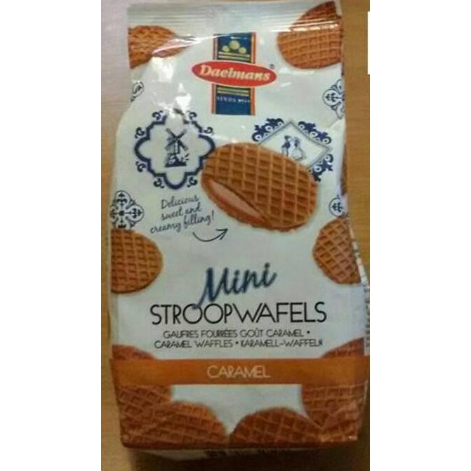 

DISKON! DAELMAM MINI STROOPWAFEL CARAMEL WAFELLS WAFEL KARAMEL 160G