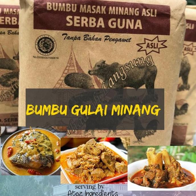 

DISKON! BUMBU MASAK MINANG SERBAGUNA 1KG BUMBU GULAI & RENDANG INSTAN