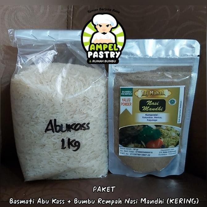 

DISKON! PAKET BASMATI ABU KASS + BUMBU REMPAH NASI MANDHI KERING - PAKET LENGKAP NASI MANDHI