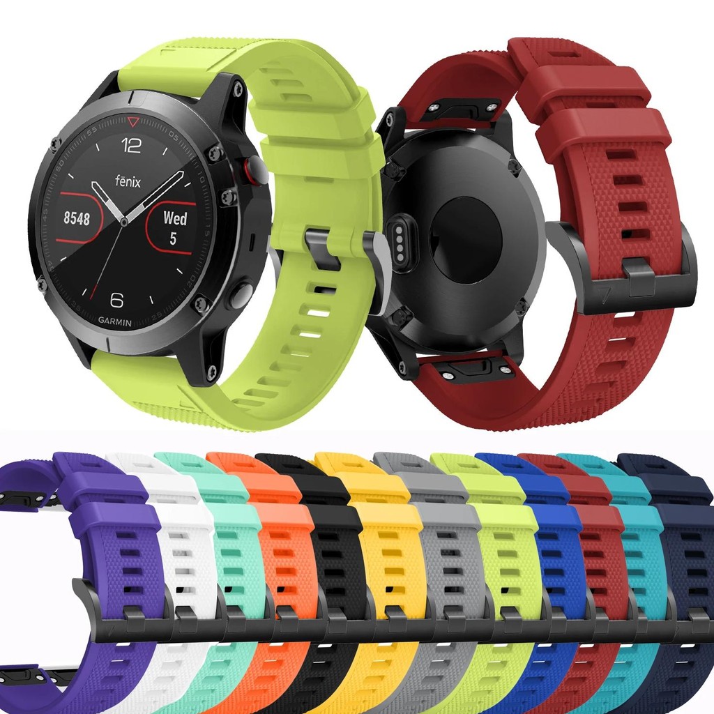 22Mm Fashion Style Strap For Garmin Fenix 5 Watch Silicone Wrist Band For Garmin Fenix 5 Plus Strap 