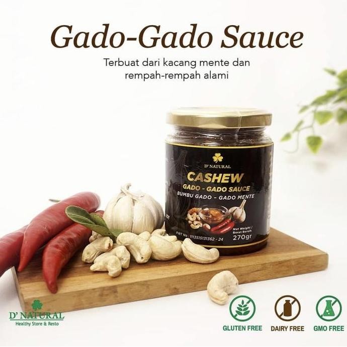 

DISKON! BUMBU GADO-GADO ORGANIK DNATURAL 270GR - BUMBU SALAD TRADISIONAL