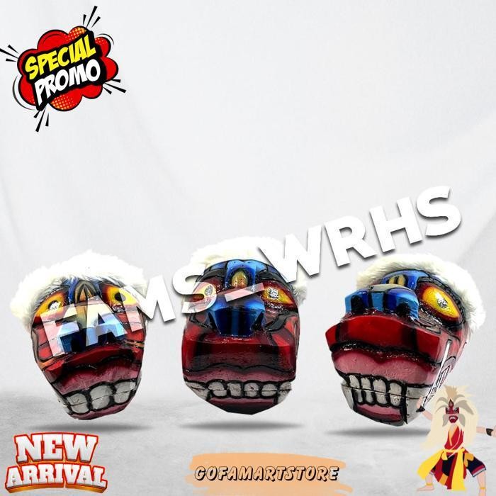 Barongan Kepruk Kucingan Kepala Barongan Jaranan Barongan Kayu (Bisa Cod) Jaranan