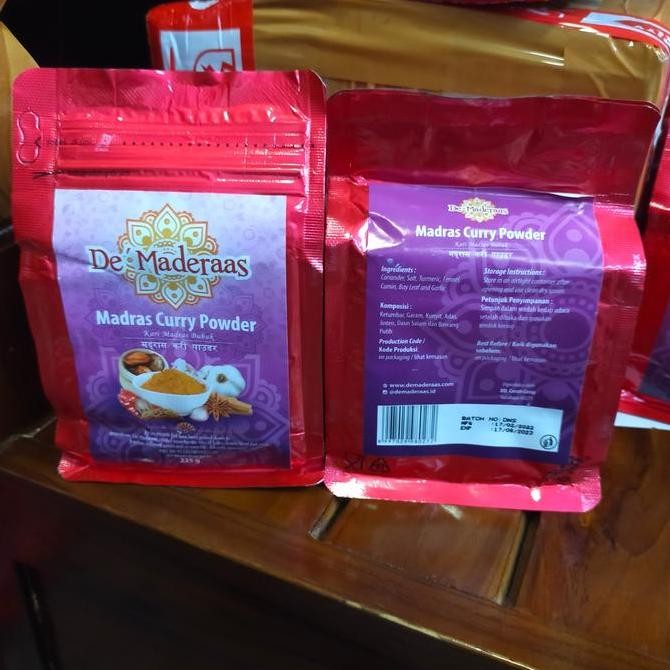 

DISKON! DE MADERAAS MADRAS CURRY POWDER 225G - BUBUK KARI MADRAS PREMIUM
