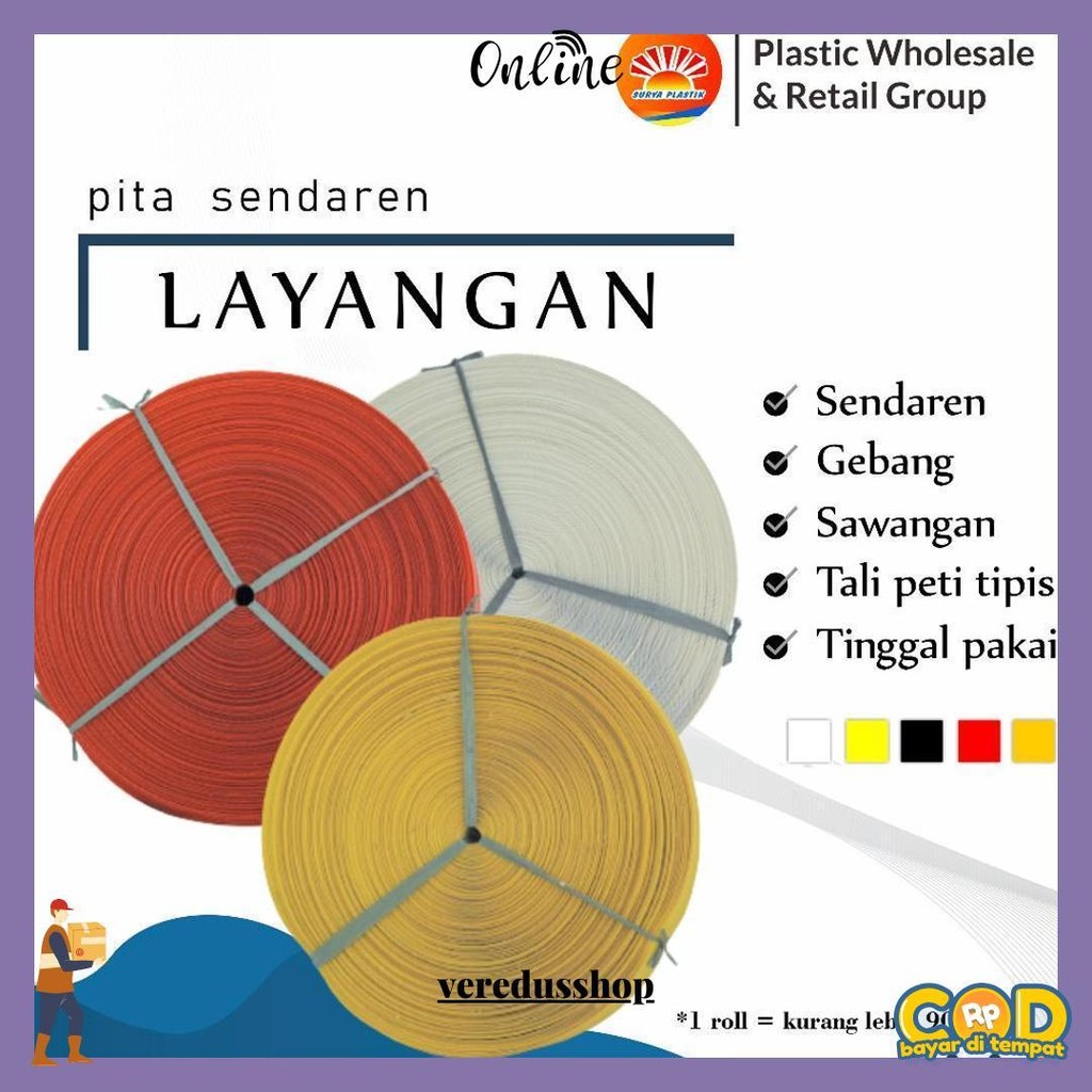 

Pita Sendaren Gulungan Kecil Panjang () 90 Meter Cod