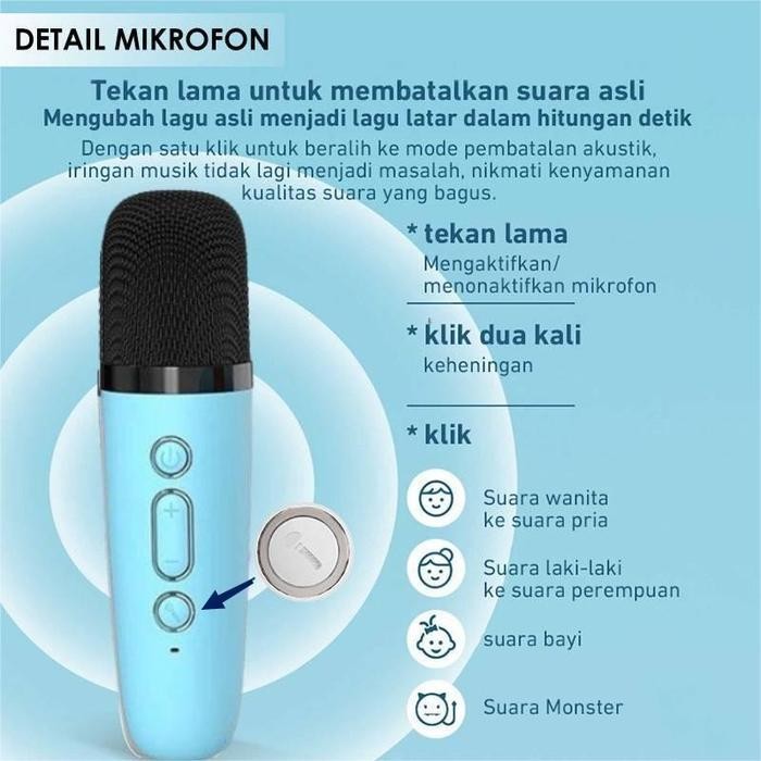 SPEAKER BLUETOOTH / SPEAKER MIC KARAOKE / SPEAKER PORTABLE MINI / SPEAKER MINI BLUETOOTH LED / MICRO